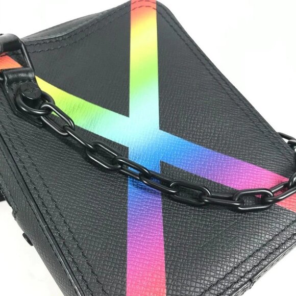LOUIS VUITTON M30332 Taiga Rainbow Danube-Messenger Bag Pochette Shoulder Bag - Picture 13 of 14